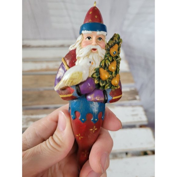 Tphc pear tree Santa ornament tracy porter 12 days 1997 Xmas holiday tree - Picture 7 of 7